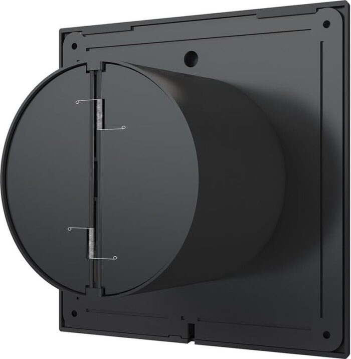 8023410801 SLIM 4C Matt black, Вентилятор накладной SLIM D100 обр.клапан Matt black 90-03098 Hirschmann — изображение 7