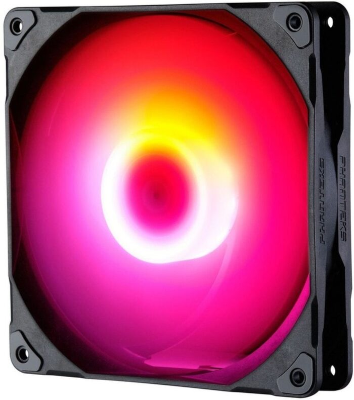 8056078729 Вентилятор для корпуса PHANTEKS PH-F140M25_DRGB_ PWM_BK01_RU 140x140x25mm, 500-1800rpm, 104.62CFM, 36.57dBA, 4-pin PWM Hirschmann — изображение 2