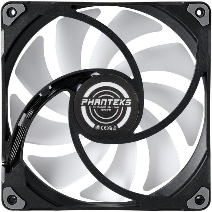 8056078729 Вентилятор для корпуса PHANTEKS PH-F140M25_DRGB_ PWM_BK01_RU 140x140x25mm, 500-1800rpm, 104.62CFM, 36.57dBA, 4-pin PWM Hirschmann — изображение 7