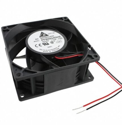 8005749640 PFB0924DHE-T500, Fan Tubeaxial 24VDC Square - 92mm L x 92mm H Ball 175.0 CFM (4.90m³/min) 2 Wire Leads Hirschmann