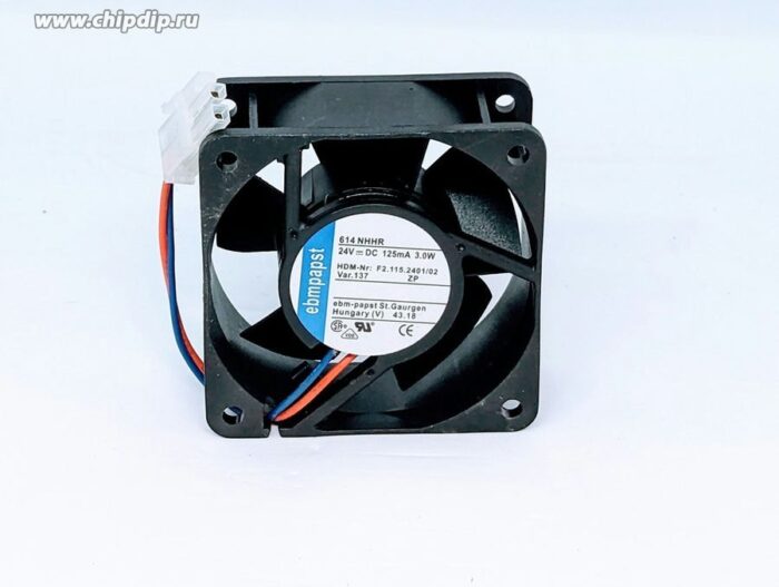 8004223118 614NHHR,AXIAL FAN, 25MM, 24VDC, 54M3/H, 42DBA Hirschmann — изображение 5