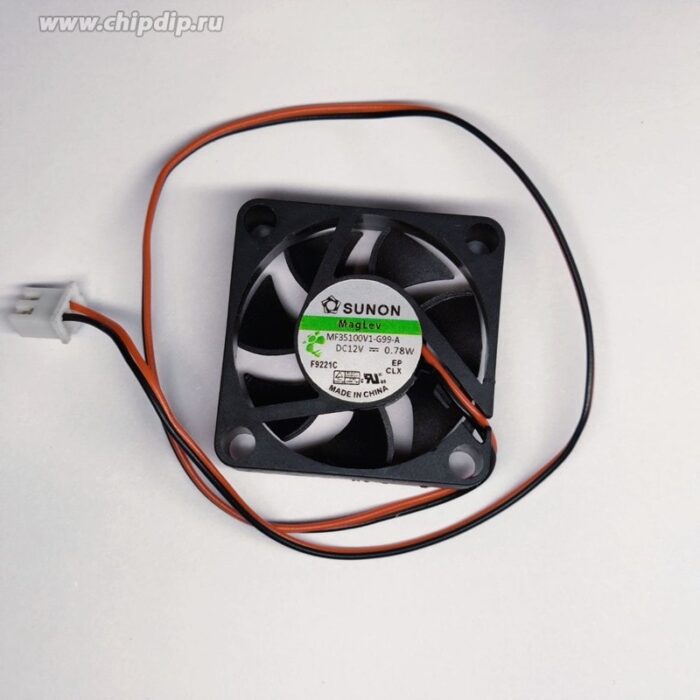8007035674 MF35100V1-1000U-G99, Вентилятор осевой 35x35x10мм, подшипник VAPO, 5В, DC, 12куб.м/ч, 25.5дБА, 3 провода Hirschmann — изображение 2
