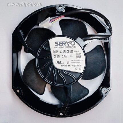 8035597322 Вентилятор Servo D1751M24B8CP323 24V 3.4A 172X150X50 4pin () Hirschmann