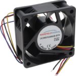 8033845558 DC0602524W2B-BT0, Fan Tubeaxial 24VDC Square - 60mm L x 60mm H Ball 55.2 CFM (1.55m³/min) 4 Wire Leads Hirschmann
