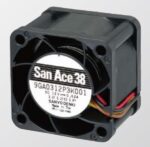 8008667776 9GA0312P3K001, Fan Tubeaxial 12VDC Square - 38mm L x 38mm H Ball 21.2 CFM (0.594m³/min) 4 Wire Leads Hirschmann — изображение 3