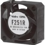 8007725876 F251R-05LLC, DC Fans Brushless DC Fan, 25 X 25 X 10mm, 5V DC, .04m3/min Air flow, 20 Pa Static pressure, 11db Noise, 1 sleeve bearing Hirschmann