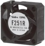 8007725876 F251R-05LLC, DC Fans Brushless DC Fan, 25 X 25 X 10mm, 5V DC, .04m3/min Air flow, 20 Pa Static pressure, 11db Noise, 1 sleeve bearing Hirschmann