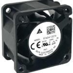 8038521894 TFA0412CNP8, Fan Tubeaxial 12VDC Square - 40mm L x 40mm H Ball 22.2 CFM (0.622m³/min) 4 Wire Leads Hirschmann