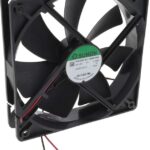8033890657 HAC0251S4-1000U-999, Fan Tubeaxial 12VDC Square - 120mm L x 120mm H Sleeve 55.1 CFM (1.54m³/min) 2 Wire Leads Hirschmann