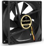 9001352437 Вентилятор 12В DC ExeGate EX09225B2P (92x92x25 мм, 2-Ball (двойной шарикоподшипник), 2pin, 2150RPM, 27dBA) Hirschmann — изображение 2