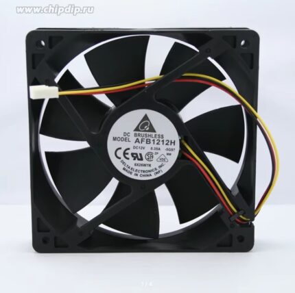 8007682225 Вентилятор Delta AFB1212H 120x25 12V 0.35A 3pin Hirschmann