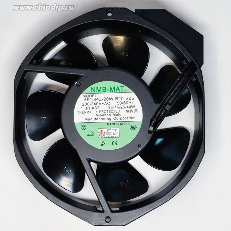 doc054835805 8038676823 Вентилятор NMB-MAT 5915PC-20W-B20-S05 200-240V AC 50/60Hz 23-44/25-44W 172X150X38 Клемма () Hirschmann — изображение 1