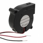 8033927185 05115GS-12L-AAD-0, Fan Blower 12VDC Square/Rounded - 51mm L x 51mm H Sleeve 4.6 CFM (0.129m³/min) 2 Wire Leads Hirschmann