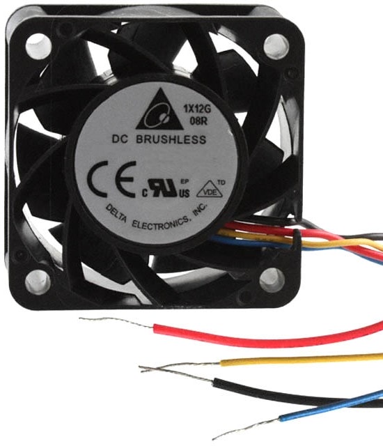 doc054889954 8005429102 THA0412AD, DC Fans Fan, 40x20mm, 12VDC, 20.56CFM, 5.16W, 0.43A, 52dBA, Ball, 4-Leads, Tach/PWM Hirschmann — изображение 1
