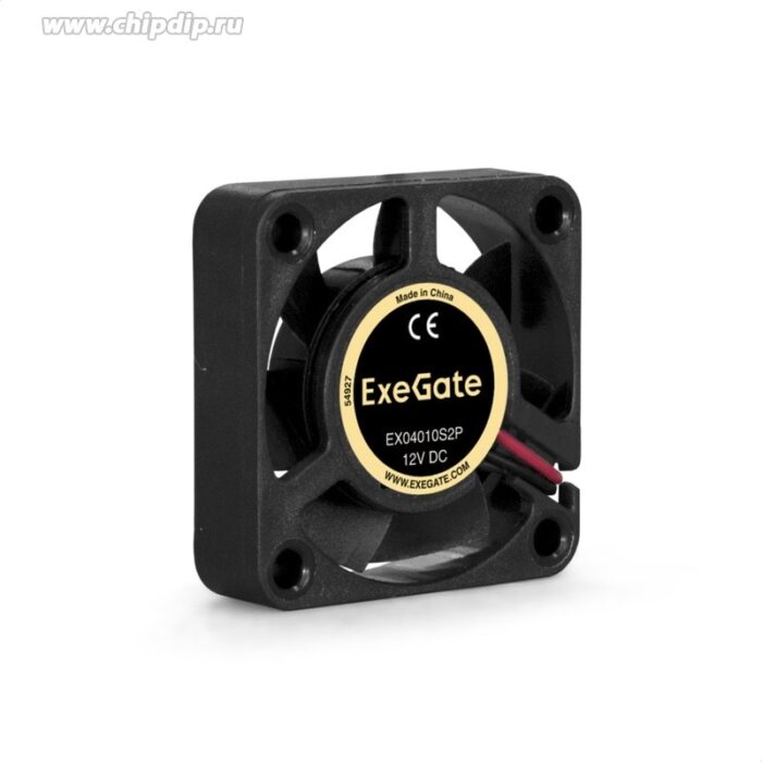 9000944263 EX04010S2P, Вентилятор 12В 40x40x10 мм, подшипник скольжения, 2pin, 5500RPM, 22dBA Hirschmann — изображение 3