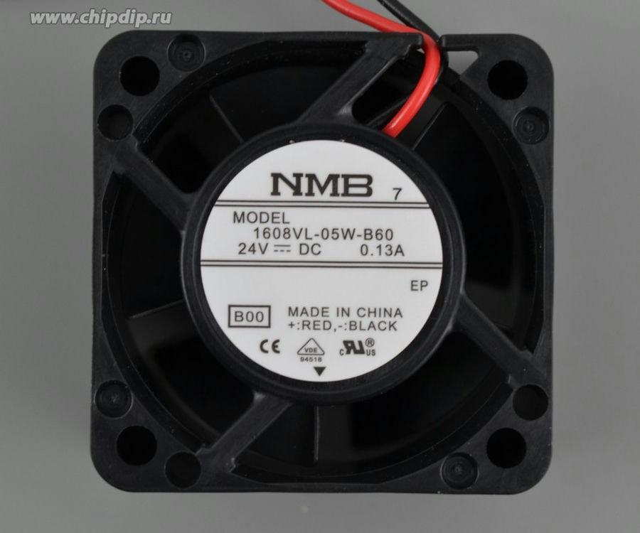 doc055097266 8016696994 Вентилятор NMB 1608VL-05W-B60 24V 2pin 40x20 0.13A Hirschmann — изображение 1