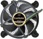 8009611567 EX283278RUS, Кулер ExeGate EE97378 (Al+Cu, LGA775/1150/1151/ 1155/1156/1200, TDP 95W, Fan 92mm, 2400RPM, Hydro bearing, 4pin, 23db, 185г, на Hirschmann — изображение 8