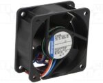 8004985418 614N/2M, DC Fans Tubeaxial Fan, 60x60x25mm, 24VDC, 20.6CFM, Speed Signal/Open Collector Output Hirschmann — изображение 3