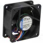 8005873088 614N/2M, Fan Tubeaxial 24VDC Square - 60mm L x 60mm H Ball 20.6 CFM (0.577m³/min) 3 Wire Leads Hirschmann