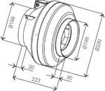 8020118129 Вентилятор круглый канальный IDA-200 IMP.FBP.E22A.2E.200 Hirschmann — изображение 8