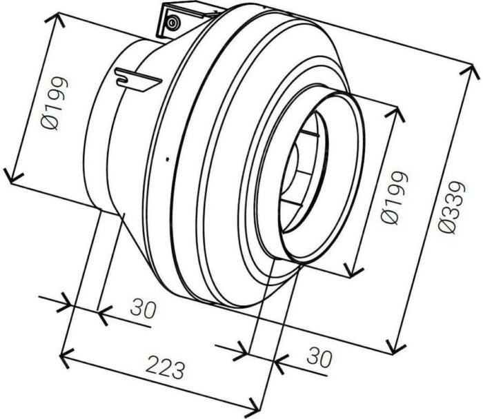 8020118129 Вентилятор круглый канальный IDA-200 IMP.FBP.E22A.2E.200 Hirschmann — изображение 8