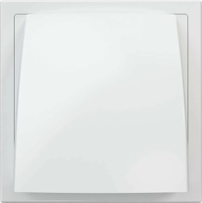 8020787127 Выход стенной вытяжной с обратным клапаном (175x175 с фланцем D120) 175К120ФВ, белый Hirschmann — изображение 3