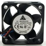 8004746714 AFB0512HHD-R00, DC Fans Tubeaxial Fan, 50x20mm, 12VDC, Ball Bearing, 3x Lead Wires, Locked Rotor Sensor Hirschmann — изображение 2