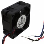 8007870478 AFB0612EH-ABF00, Fan Tubeaxial 12VDC Square - 60mm L x 60mm H Ball 38.4 CFM (1.08m³/min) 3 Wire Leads Hirschmann