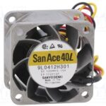 8024577016 9L0412H301, Вентилятор: DC; осевой; 12ВDC; 40x40x28мм; 9,6куб.м/ч; 40дБА; Дл: 300мм Hirschmann