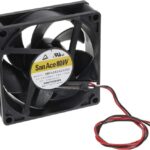 8034013420 9WPA0824G4202, Fan Tubeaxial 24VDC Square - 80mm L x 80mm H Ball 2 Wire Leads Hirschmann