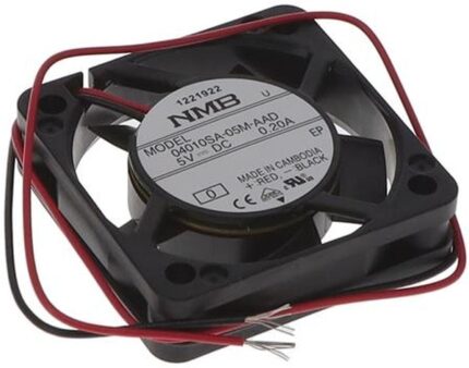 8034013611 04010SA-05M-AAD-0, Fan Tubeaxial 5VDC Square - 40mm L x 40mm H Ball 5.6 CFM (0.157m³/min) 2 Wire Leads Hirschmann