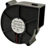 8034022057 CBM-7525B-145-494-22, Fan Blower 12VDC Rectangular/Rounded - 75.8mm L x 75.7mm H Ball 13.4 CFM (0.375m³/min) 4 Wire Leads Hirschmann