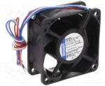 8006141954 632/2HPU, Fan Tubeaxial 12VDC Square - 60mm L x 60mm H Ball 25.9 CFM (0.725m³/min) 4 Wire Leads Hirschmann — изображение 2
