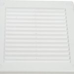 8017358224 Решетка вентиляционная вытяжная 150x150 с сеткой АВS- пластик белая Серия TRU 1515TRU Hirschmann