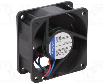 8045546263 Вентилятор Ebmpapst 612NHH-118 12V 2.9W 60x25 2pin () Hirschmann