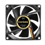 8038575177 EX297048RUS, Вентилятор 12В DC ExeGate EX08025B3P (80x80x25 мм, 2-Ball (двойной шарикоподшипник), 3pin, 2000RPM, 19dBA) Hirschmann — изображение 2