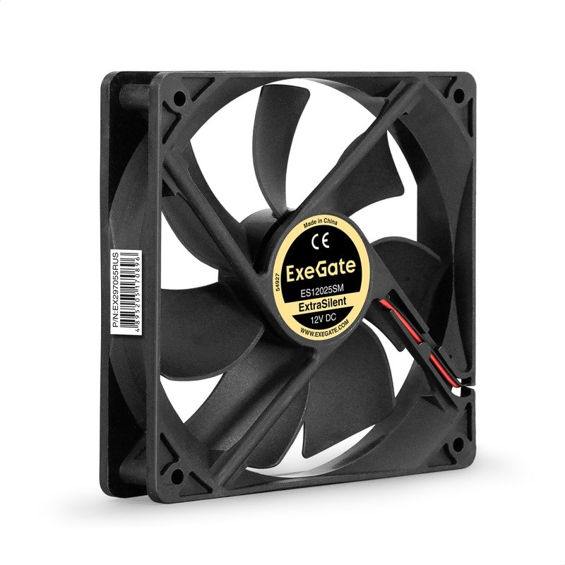 doc055410026 8038575184 EX297055RUS, Вентилятор 12В DC ExeGate ExtraSilent ES12025SM (120x120x25 мм, Sleeve bearing (подшипник скольжения), Molex, 1300RPM, 22dBA) Hirschmann — изображение 1