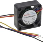 8034024758 DC0251005H2B-BT0, Fan Tubeaxial 5VDC Square - 25mm L x 25mm H Ball 2.4 CFM (0.067m³/min) 4 Wire Leads Hirschmann
