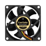 8038575220 EX297182RUS, Вентилятор 12В DC ExeGate ExtraPower EP07025S3P (70x70x25 мм, Sleeve bearing (подшипник скольжения), 3pin, 4800RPM, 46dBA) Hirschmann — изображение 2