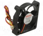 8026989774 DFS501012M, Fan: DC; axial; 12VDC; 50x50x10mm; 28.21dBA; EBR; 4500rpm; 2.63mmH2O Hirschmann