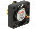 8026989801 AK-4010MS, Fan: DC; axial; 12VDC; 40x40x10mm; 28.5dBA; EBR; 5400rpm; 2.41mmH2O Hirschmann