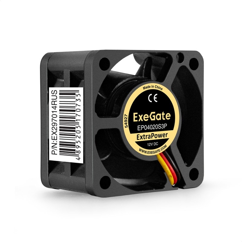 doc055665764 8038575147 EX297014RUS, Вентилятор 12В DC ExeGate ExtraPower EP04020S3P (40x40x20 мм, Sleeve bearing (подшипник скольжения), 3pin, 7000RPM, 32dBA) Hirschmann — изображение 1