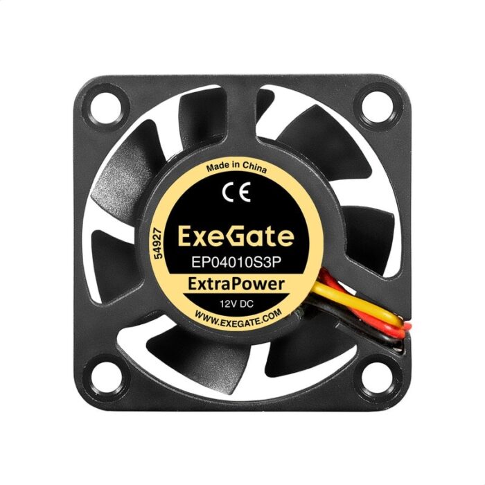 8038575123 EX295217RUS, Вентилятор 12В DC ExeGate ExtraPower EP04010S3P (40x40x10 мм, Sleeve bearing (подшипник скольжения), 3pin, 7500RPM, 36dBA) Hirschmann — изображение 4