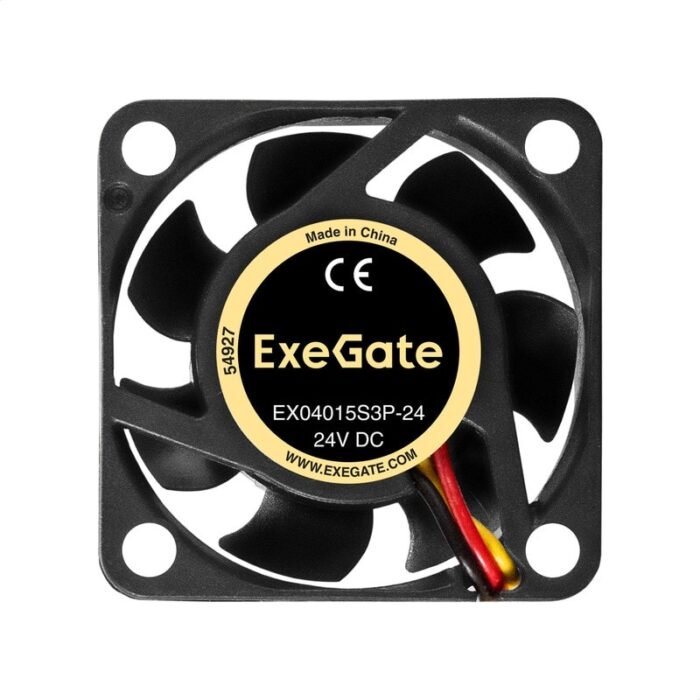 8038575189 EX297065RUS, Вентилятор 24В DC ExeGate EX04015S3P-24 (40x40x15 мм, Sleeve bearing (подшипник скольжения), 3pin, 7500RPM, 32dBA) Hirschmann — изображение 2