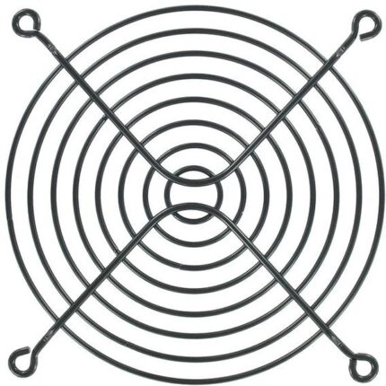 8006413772 08130-02, Fan Accessories 120mm Wire Form Fan Guard, Black E.D. Finish Hirschmann