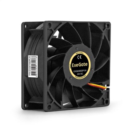 8038575211 EX297090RUS, Вентилятор 24В DC ExeGate EX09238S3P-24 (92x92x38 мм, Sleeve bearing (подшипник скольжения), 3pin, 4500RPM, 48dBA) Hirschmann
