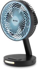 8037583818 Вентилятор настольный Vitek VT-2072, черный и голубой Hirschmann