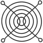 8004890783 08172-02, Fan Accessories 80mm Wire Form Fan Guard, Black E.D. Finish Hirschmann — изображение 3