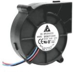 8004663506 BFB0524HH-R00, Blowers & Centrifugal Fans DC Blower, 51x15mm, 24VDC, Ball Bearing, 3x Lead Wires, Locked Rotor Sensor Hirschmann — изображение 2