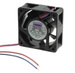 8006996999 F6025E24B-RSR, Fan Tubeaxial 24VDC Square - 60mm L x 60mm H Ball 24.0 CFM (0.672m³/min) 2 Wire Leads Hirschmann — изображение 2